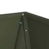 vidaXL Fioriera 2 pcs Verde oliva 50 x 50 x 75 cm Acciaio
