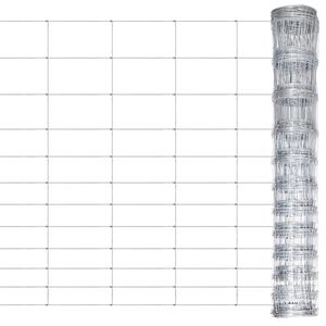 vidaXL Recinzione da Giardino in Acciaio Zincato 50 m 150 cm Argento