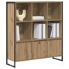 vidaXL Armadio per Libri 2 pcs Rovere Artigianale 99,5 x 30 x 108 cm