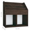 vidaXL Portariviste Bambini Rovere Fumo 71x30x78,5cm Legno Multistrato