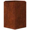vidaXL Fioriera Ruggine 40x40x45 cm Acciaio Corten
