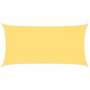 vidaXL Parasole a Vela HDPE Rettangolare 2x4 Beige