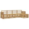 vidaXL Set di divani da esterno 5 pz Bianco Legno di Acacia Massello