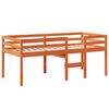 vidaXL Letto a Soppalco con Tetto Cera 75x190cm Legno Massello di Pino