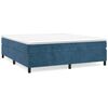 vidaXL Struttura Letto a Rete a Molle Blu Scuro 200x200 cm in Velluto