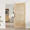 vidaXL Porta scorrevole ORKDAL Marrone 93 x 202 cm Pino massello