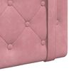 vidaXL Testata appesa Montaggio a parete Rosa 130 x 55 x 5 cm Velluto