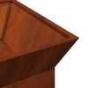 vidaXL Focolare Ruggine 50 x 50 x 40 cm acciaio corten