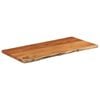 vidaXL Piano Tavolo 80x40x3,8 cm Rettangolare Legno Acacia Bordi Vivi