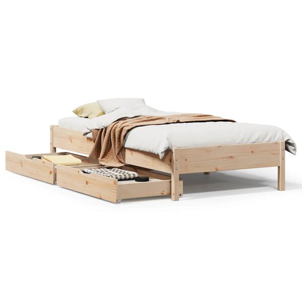 vidaXL Letto senza Materasso 90x200 cm in Legno Massello di Pino