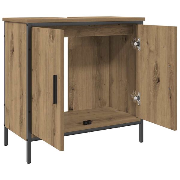 vidaXL Mobile Sottolavabo Rovere 60x30x60 cm Legno Multistrato