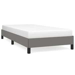 vidaXL Giroletto senza Materasso Grigio Scuro 80x200 cm Tessuto