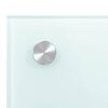 vidaXL Paraschizzi per Cucina Bianco 70x50 cm in Vetro Temperato
