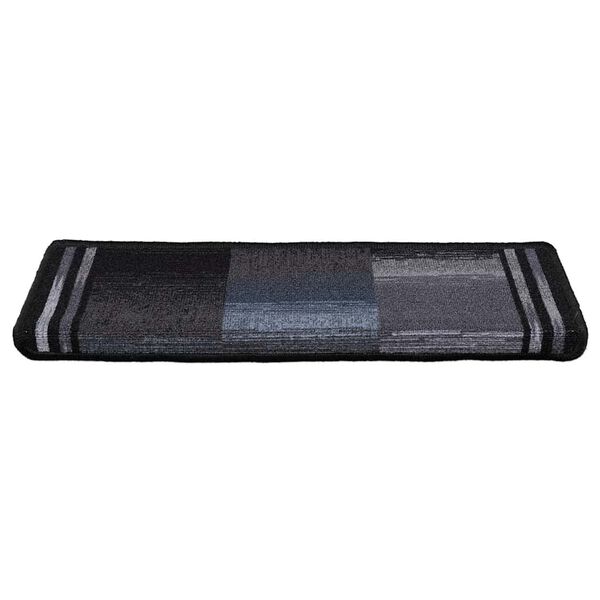 vidaXL Tappetini per Scale Autoadesivi 5 pz 65x21x4 cm Nero e Grigio