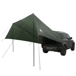 vidaXL Tenda da veicolo con tetto Verde militare 518 x 580 x 215 cm