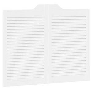 vidaXL Porte Swing Bianco 80 x 50 cm Legno Massello di Pino