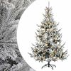 vidaXL Albero di Natale Artificiale con Rami Pieghevoli 120 cm 150 LED