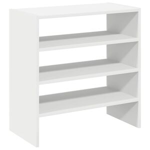 vidaXL Scarpiere 2 pz Impilabili Bianche 60x30x30,5 cm
