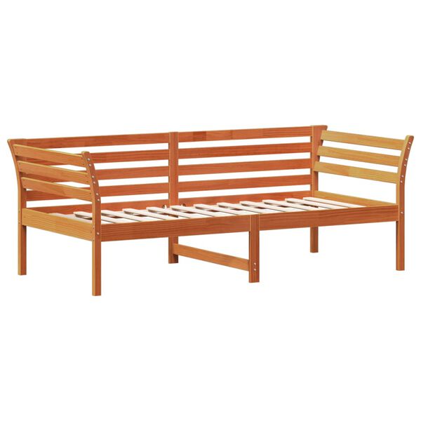 vidaXL Dormeuse senza Materasso Marrone Cera 90x190 cm Legno di Pino