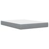 vidaXL Struttura letto con materasso Grigio chiaro 120 x 190 cm