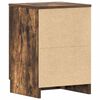 vidaXL Comodino Rovere Fumo 38x35x56 cm in Legno Multistrato