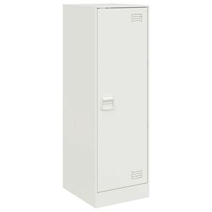 vidaXL Credenza Bianca 34,5x39x107 cm in Acciaio