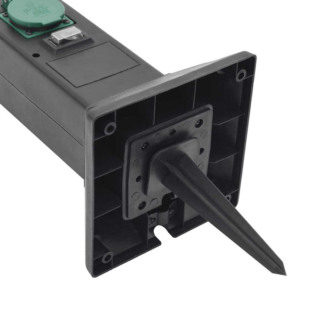 Colonna Prese Da Esterno POCK - 4 Prese IP44, Effetto Pietra | Con Picchetto Terra, 39.5cm - Foto 8