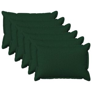 vidaXL Federa 6 pcs HOUTEN Verde Scuro 40 x 60 cm Lino