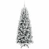 vidaXL Albero di Natale artificiale con 300 LED Bianco 180 cm