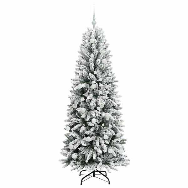 vidaXL Albero di Natale artificiale con 300 LED Bianco 180 cm