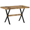vidaXL Tavolo da Pranzo 120x60x76 cm in Legno di Mango Grezzo
