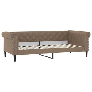 vidaXL Letto da Giorno Cappuccino 90x200 cm in Similpelle