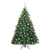 vidaXL Albero di Natale artificiale con 300 LED Verde 180 cm PE e PVC