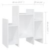vidaXL Mobile Bianco 60x26x60 cm in Legno Multistrato