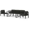 vidaXL Set Divani da Giardino 6 pz con Cuscini in Alluminio Antracite