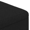 vidaXL Pouf contenitore con cuscino Nero 80 x 80 x 45 cm Tessuto