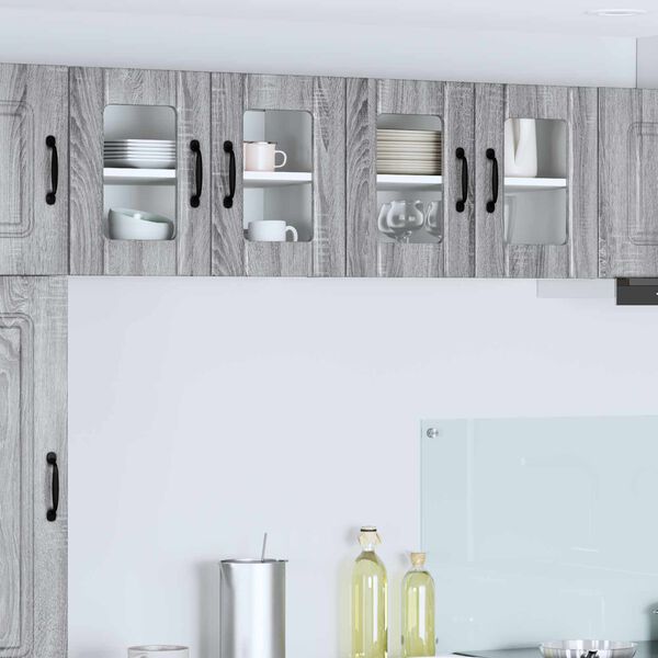 vidaXL Mobile da cucina 2 pcs Grigio Sonoma 60 x 31 x 40 cm