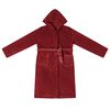 vidaXL Accappatoio con Cappuccio Rosso Bordeaux xl Flanella