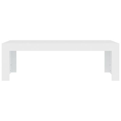 vidaXL Tavolino da Salotto Bianco 110x50x35 cm in Truciolato