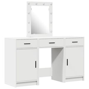 vidaXL Tavolo da Trucco Bianco 50 x 41 x 135 cm Legno multistrato