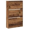 vidaXL Mobile per scarpe 80 x 21 x 125,5 cm Legno ingegnerizzato