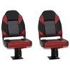 vidaXL Set Sedile da Barca Pieghevole 4 pz con Schienale Alto
