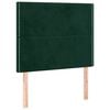 vidaXL Testiera Verde Scuro 90x5x118/128 cm Velluto