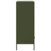 vidaXL Credenza Verde Oliva 68x39x101,5 cm in Acciaio