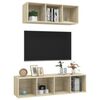 vidaXL Set Porta TV 2 pz Rovere Sonoma in Truciolato
