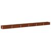 vidaXL Letto rialzato da giardino Ruggine 480 x 40 x 24 cm cartone