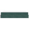 vidaXL Struttura letto con materasso con materasso 2 pcs Verde Velluto