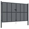 vidaXL Cancello da Giardino Antracite 300x175 cm in Acciaio