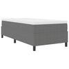 vidaXL Struttura letto piattaforma Grigio chiaro 90 x 190 cm Tessuto