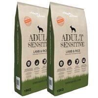 vidaXL Cibo Secco Cani Premium Adult Sensitive Lamb & Rice 2pz 30kg